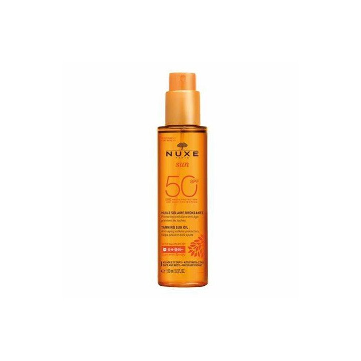 NUXE SUN ACEITE BRONCEADOR ROSTRO Y CUERPO SPF 50 1 ENVASE 150 ML