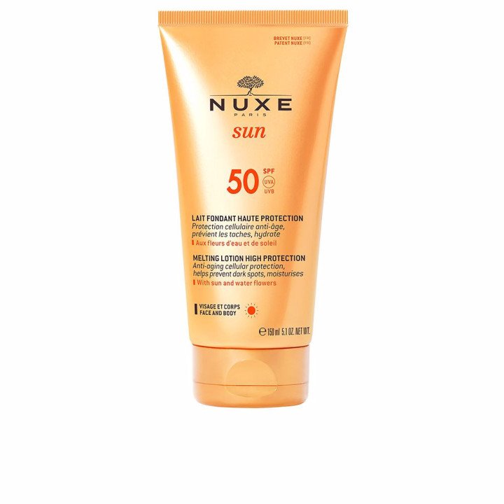 NUXE SUN LECHE SOLAR FUNDENTE ROSTRO Y CUERPO SPF 50+ 1 TUBO 150 ML